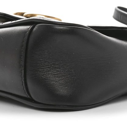 Gucci Calfskin Matelasse Mini GG Marmont Shoulder Bag Black 10 of 10