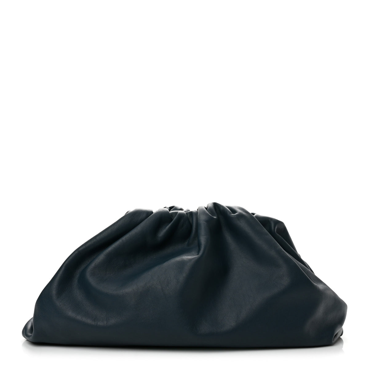 Smooth Butter Calf The Pouch Oversized Clutch Deep Blue