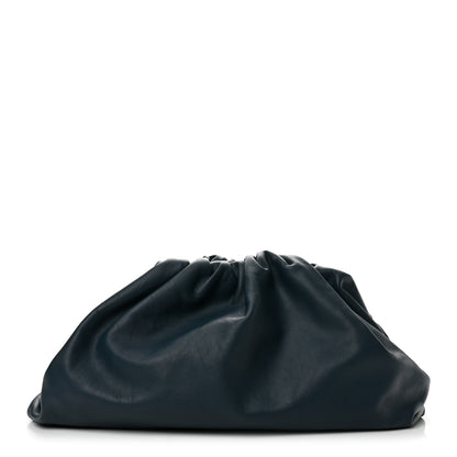 Bottega Veneta Smooth Butter Calf The Pouch Oversized Clutch Deep Blue 1 of 10