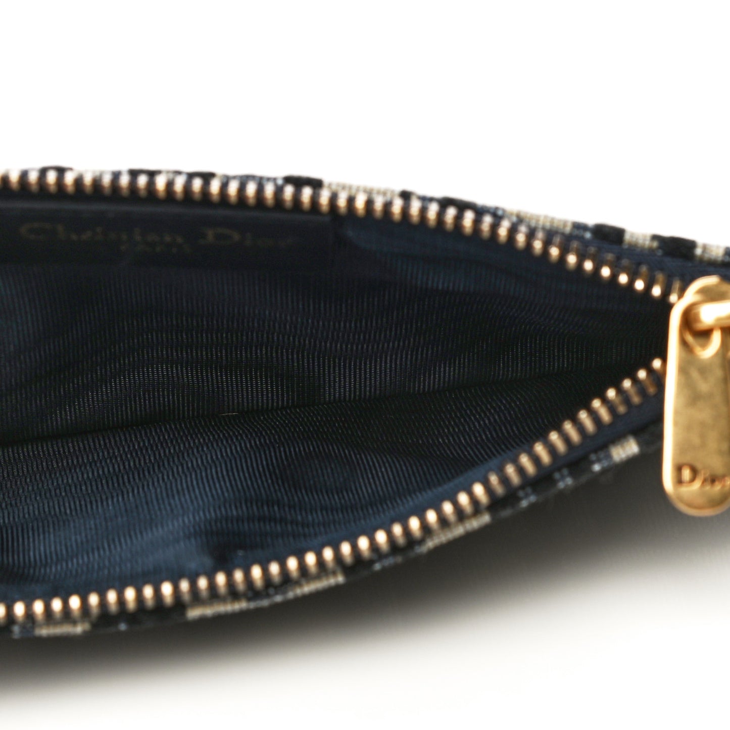Oblique Saddle Chain Long Wallet Blue