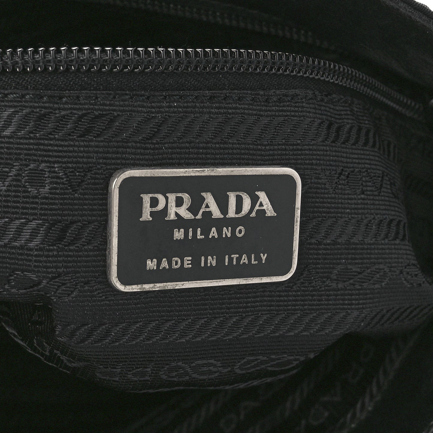 Nylon Calfskin Tote Black