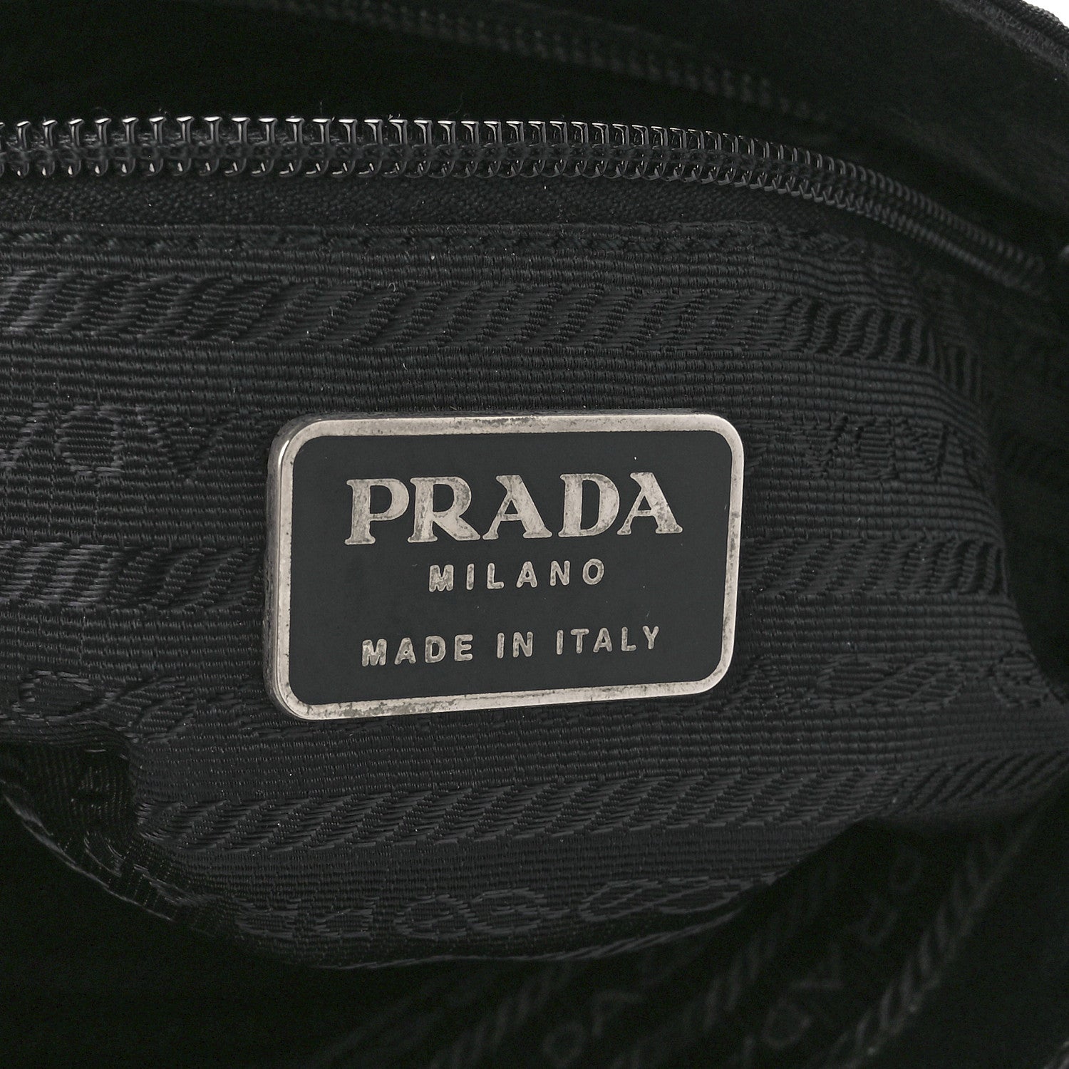 Prada Nylon Calfskin Tote Black 5 of 10