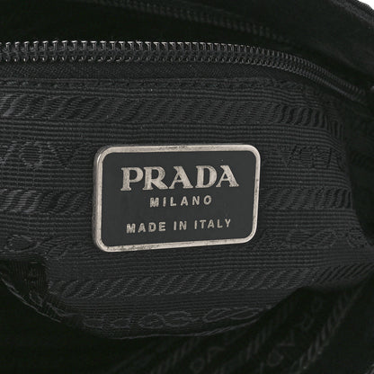 Prada Nylon Calfskin Tote Black 5 of 10