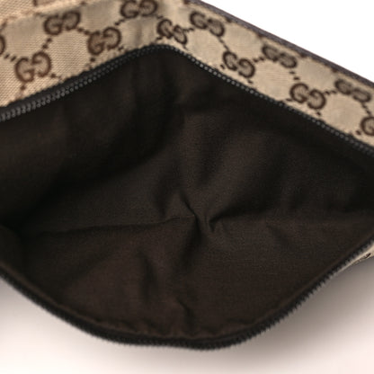 Gucci GG Monogram Double Pocket Belt Bag Dark Brown 5 of 9