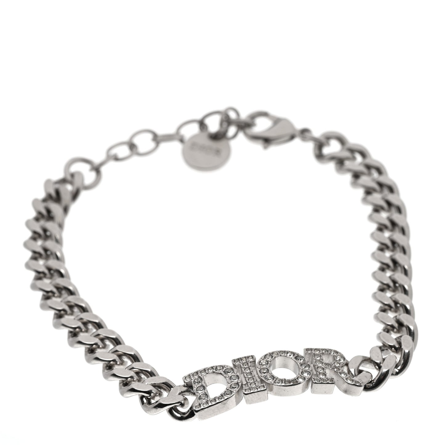 Metal Crystal Dio(r)evolution Bracelet Silver