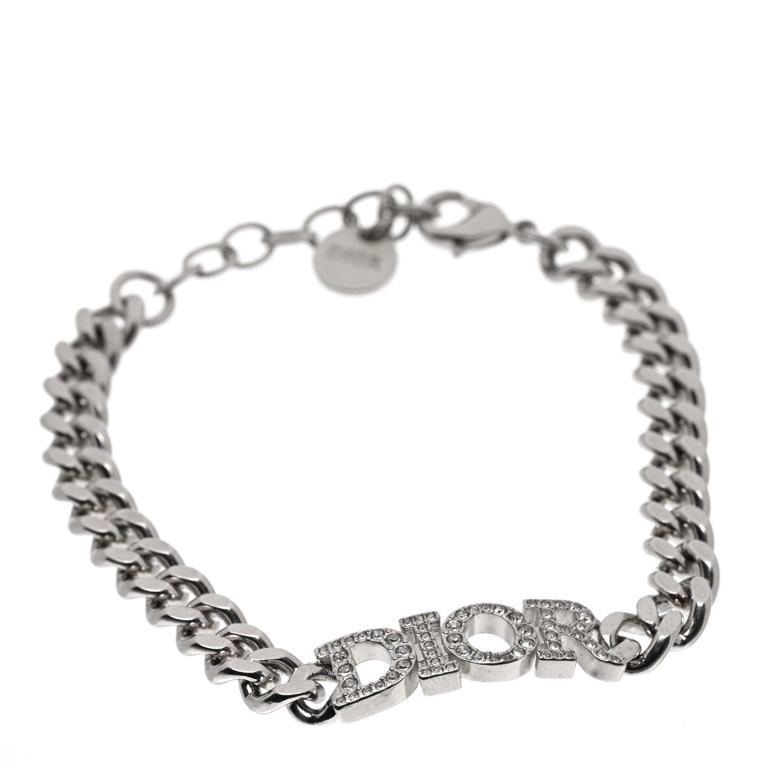 Christian Dior Metal Crystal Dio(r)evolution Bracelet Silver 1 of 4