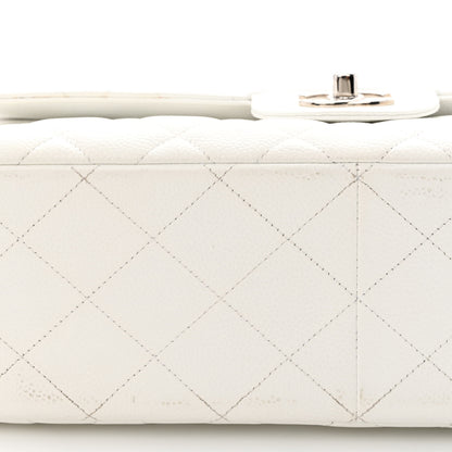 Chanel Caviar Quilted Jumbo Double Flap White 20 of 20
