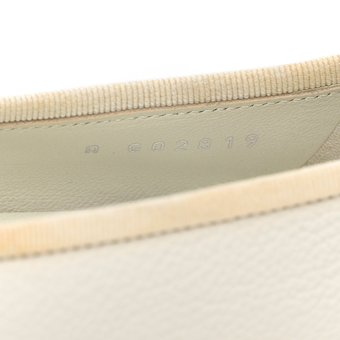 Calfskin Patent CC Cap Toe Ballerina Flats 37.5 White Blue