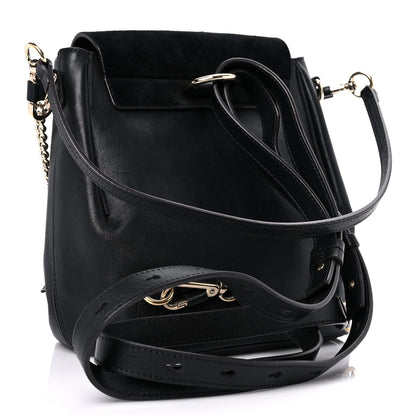 Chloe Suede Calfskin Small Faye Backpack Black 3 of 16