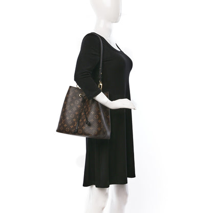 Louis Vuitton Monogram Neonoe MM Black 2 of 8