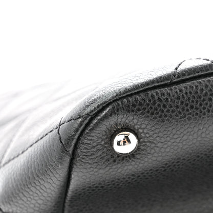 Chanel Caviar Quilted CC Timeless Soft Tote Black 12 of 15