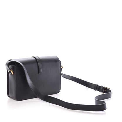 Saint Laurent Textured Calfskin Medium Classic Monogram Universite Bag Black 3 of 9