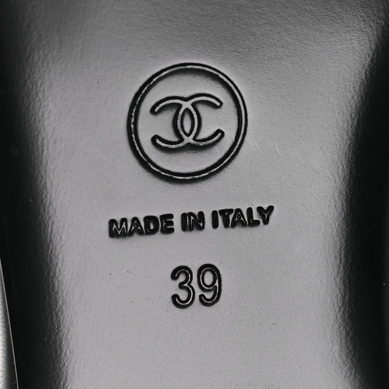 Chanel Lambskin Patent Calfskin CC Thong Sandals 39 Black 8 of 11