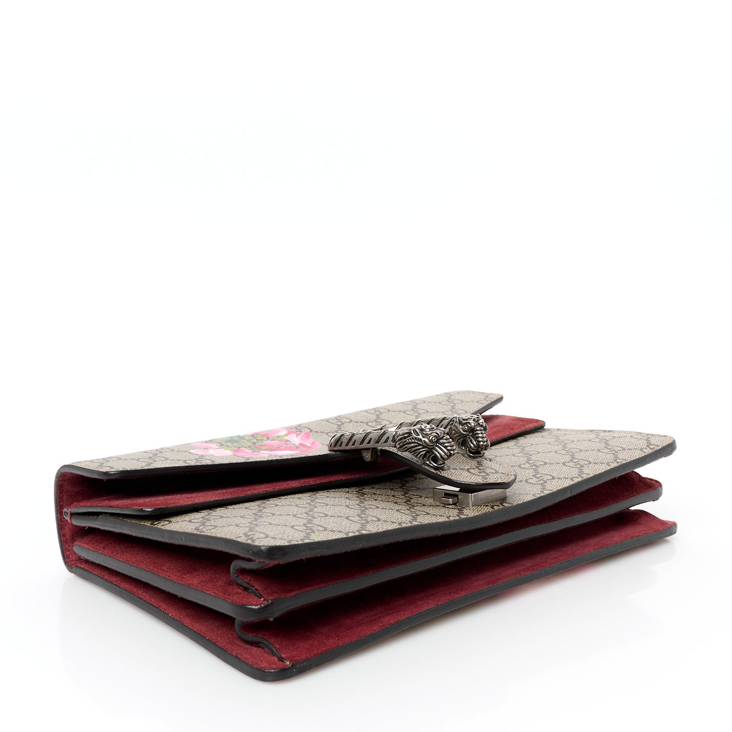 GG Supreme Monogram Blooms Small Dionysus Shoulder Bag Beige Multicolor Dry Rose