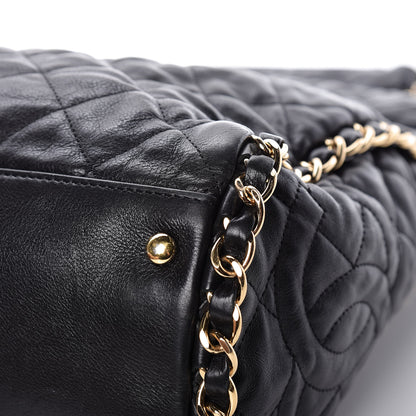 Chanel Calfskin Quilted Large Chain Me Hobo Black 12 of 13