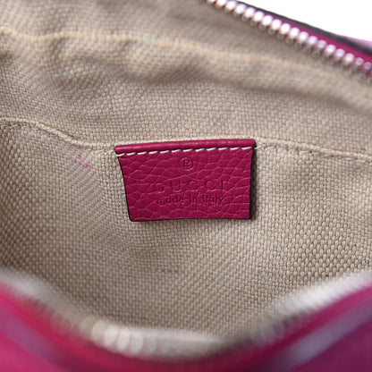 Gucci Pebbled Calfskin Small Soho Disco Bag Bright Bougainvillea 6 of 11