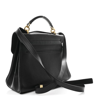 Salvatore Ferragamo Calfskin Small Margot Top Handle Satchel Black 3 of 11