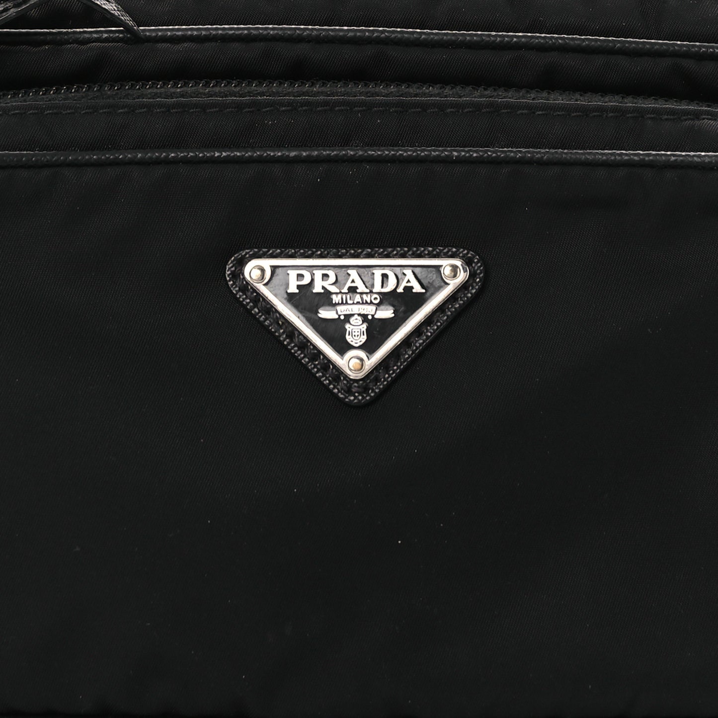 Re-Nylon Saffiano Belt Bag Black Black