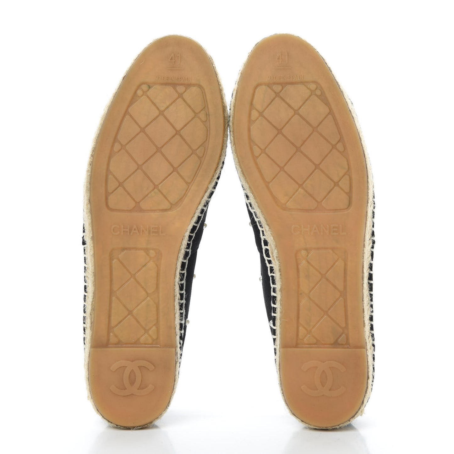 Suede Pearl CC Espadrilles 41 Black