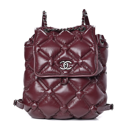 Chanel Calfskin Quilted Chesterfield Backpack Burgundy 1 of 14