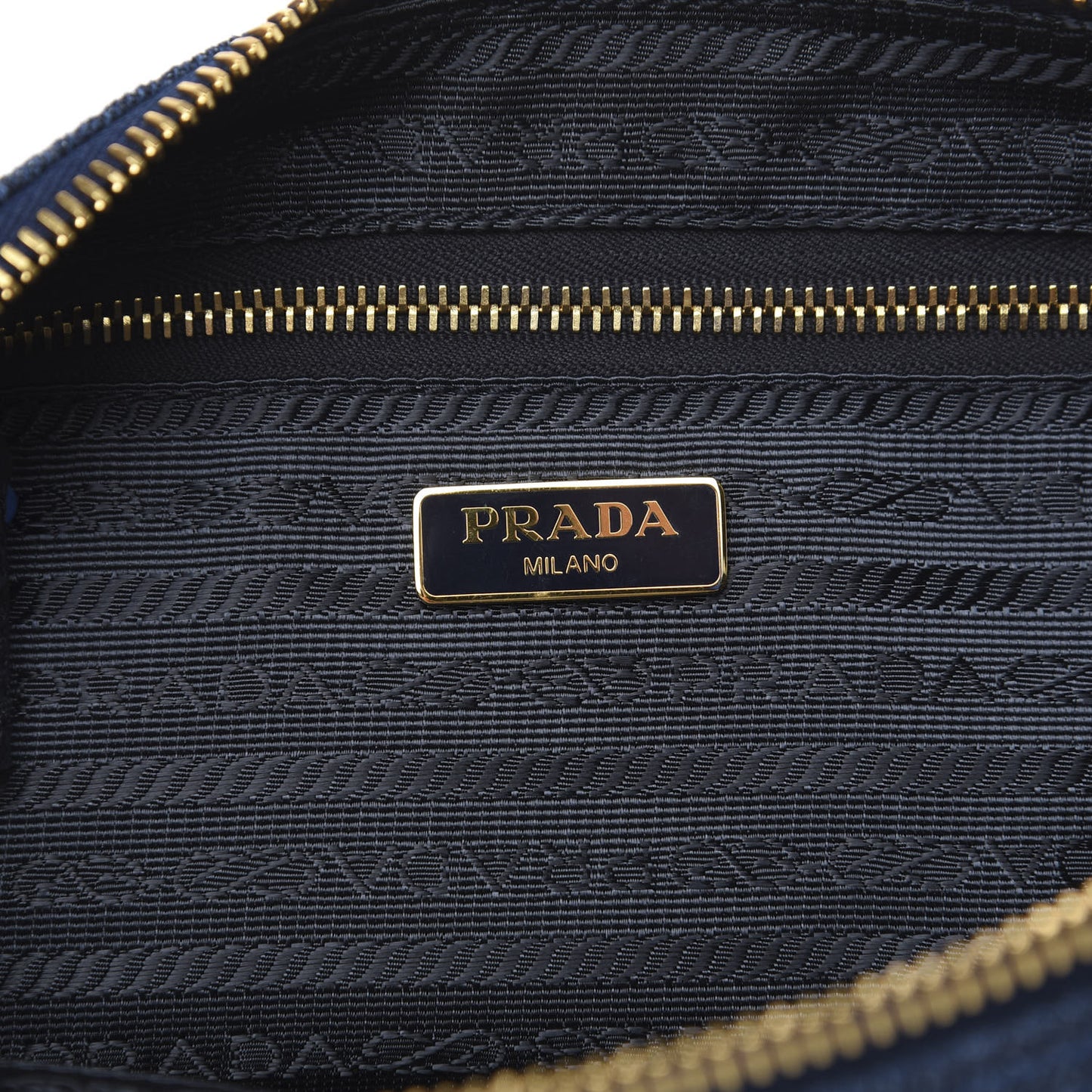 Denim Cosmetic Pouch Bleu