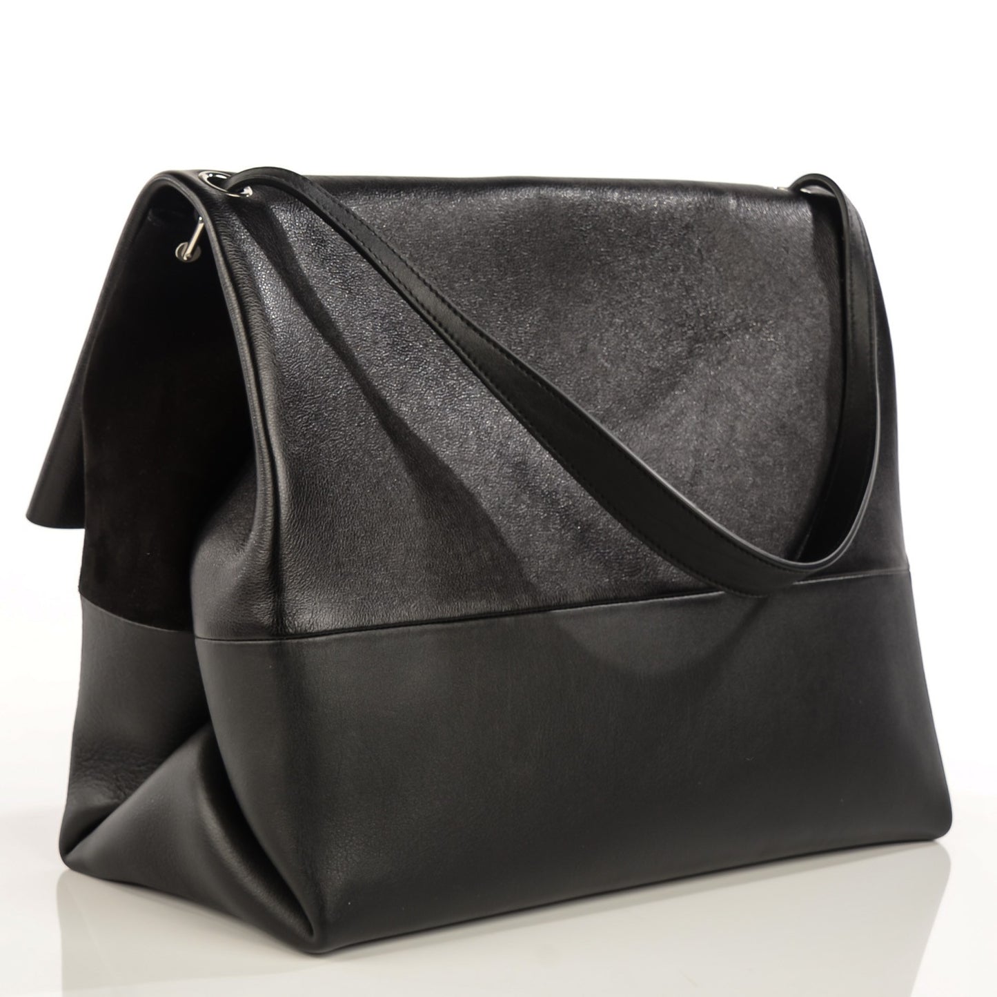 Baby Calfskin All Soft Shoulder Bag Black