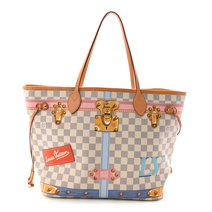 Louis Vuitton Damier Azur Summer Trunks Neo Neverfull MM 1 of 11