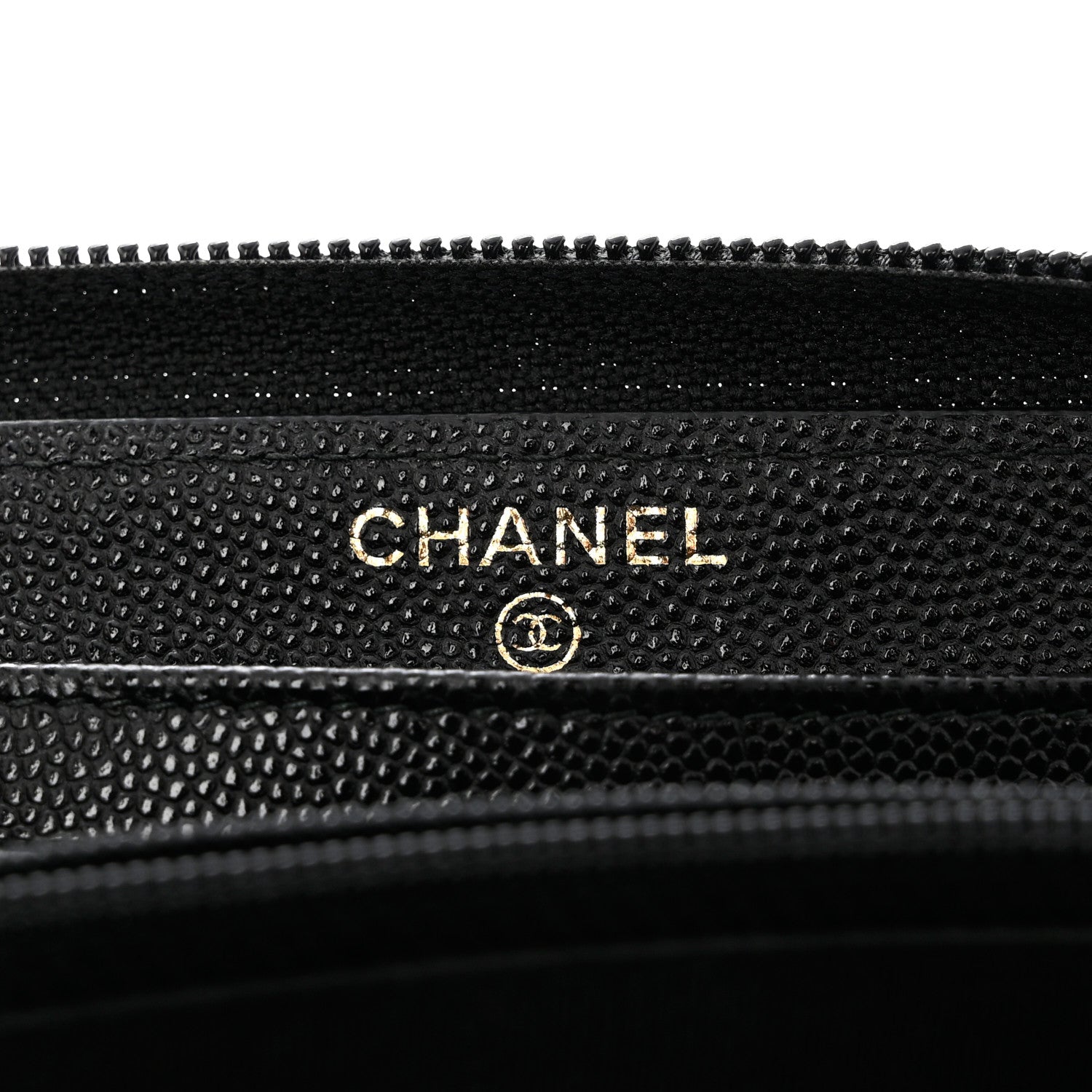 Chanel Caviar Quilted Boy Long Zip Around Wallet Black 6 of 9