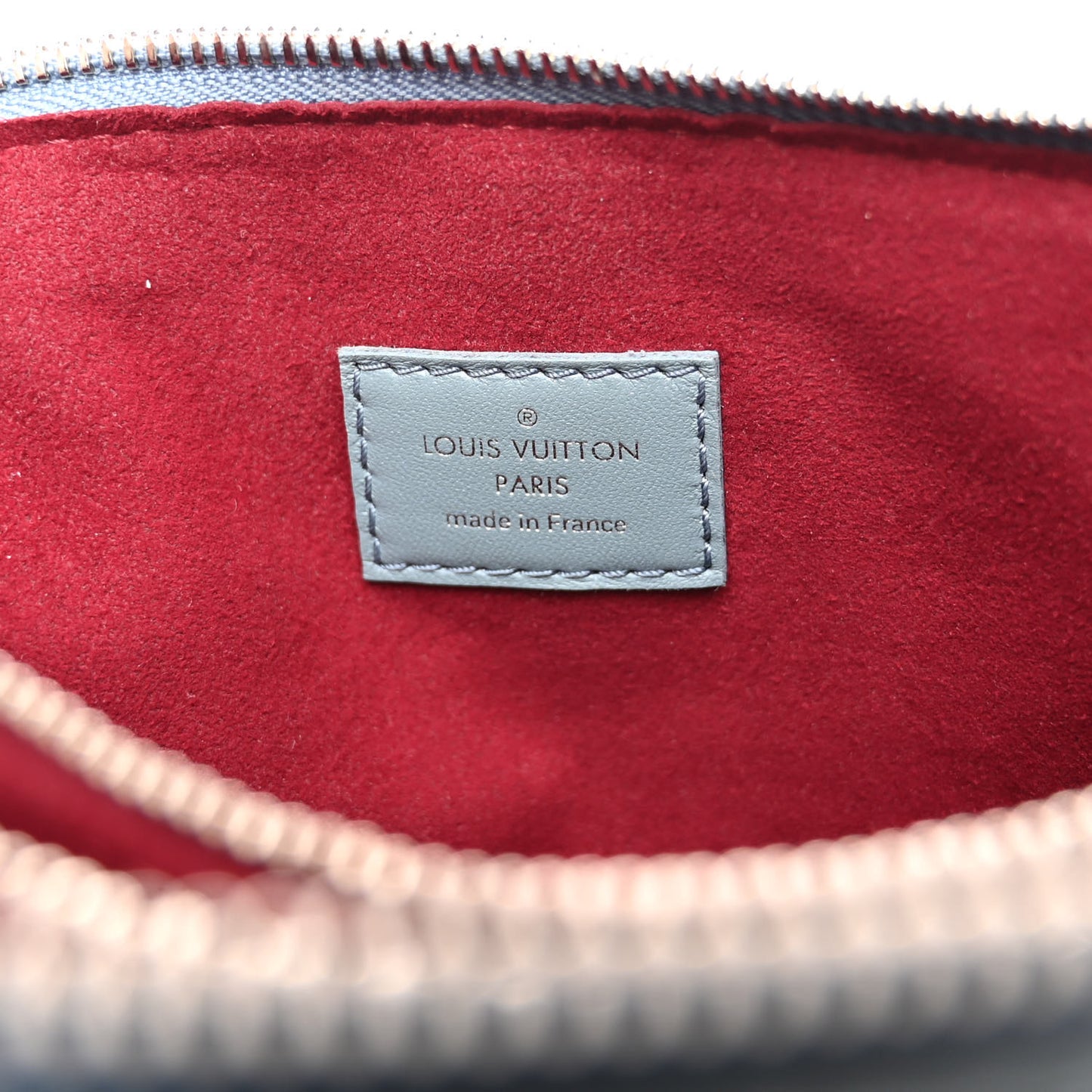 Lambskin Embossed Monogram Coussin PM Blue Glacier