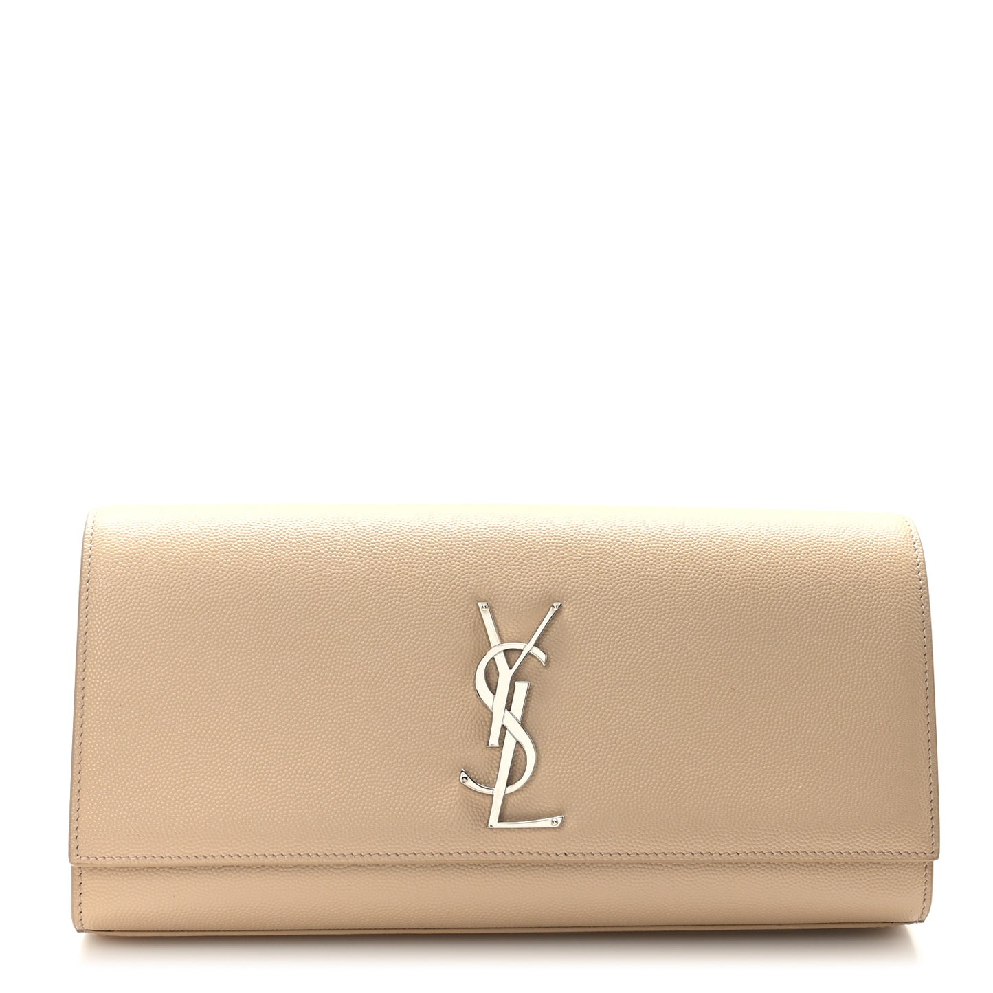 Grain De Poudre Classic Monogram Cassandre Clutch Nude