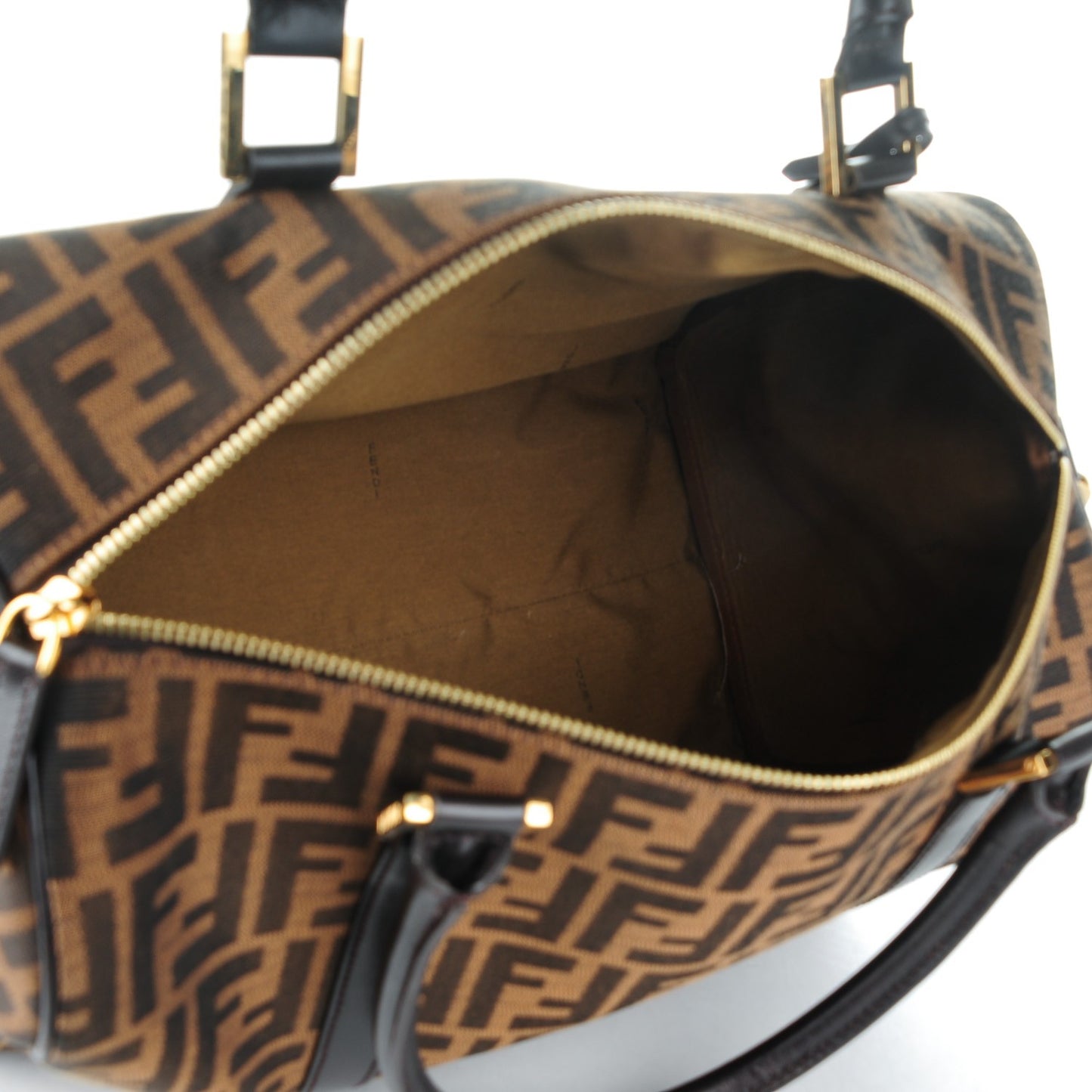 Zucca Medium Convertible Boston Satchel Tobacco Brown