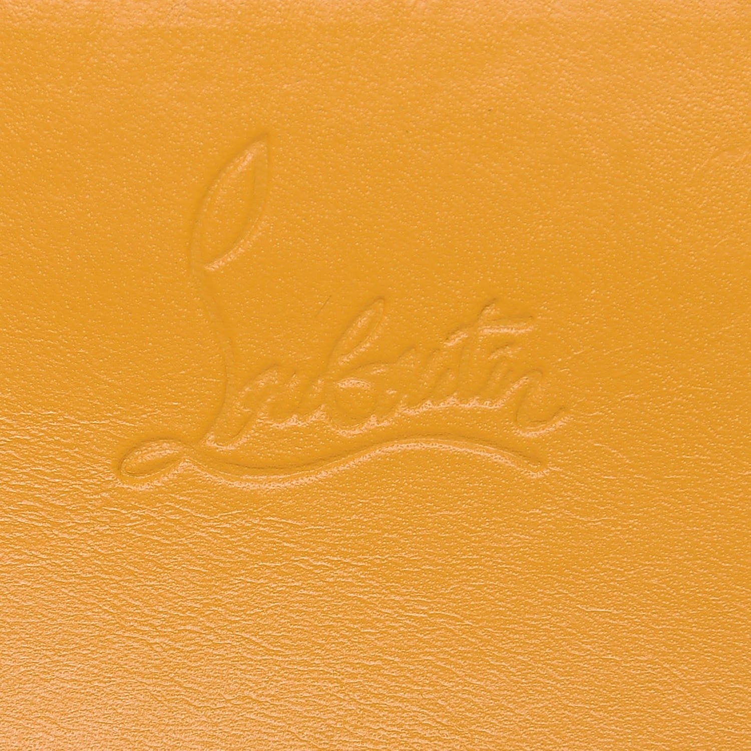 Christian Louboutin Calfskin Spiked Sweety Charity Crossbody Bag Yellow 7 of 8