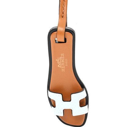 Hermes Epsom Butler Calfskin Hunter Oran Nano Bag Charm Bleu Brume 3 of 4