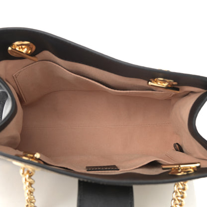 Gucci GG Supreme Monogram Bees Small Padlock Tote Beige Oro Black 5 of 13
