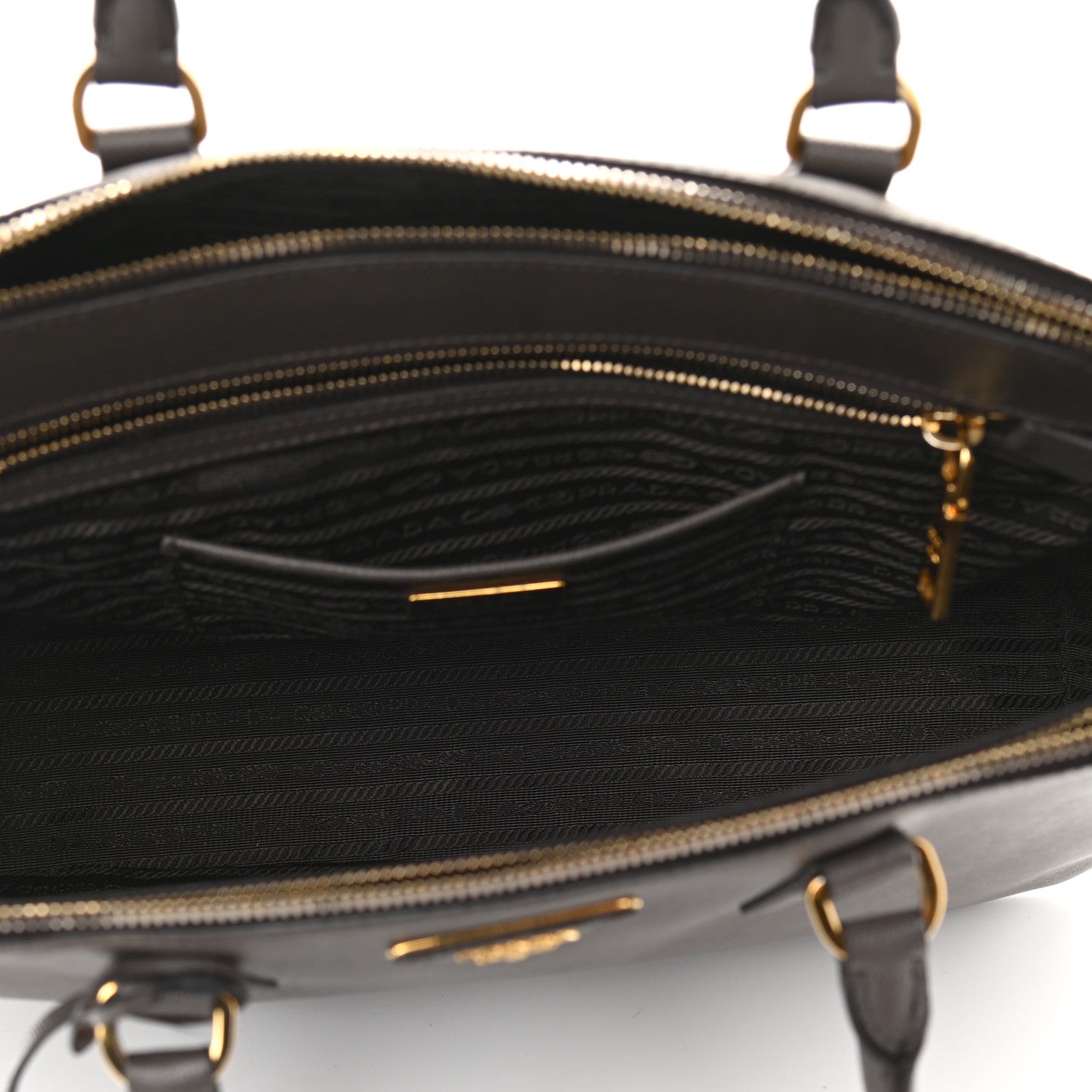 Prada Saffiano Lux Large Galleria Double Zip Tote Grafite 5 of 11