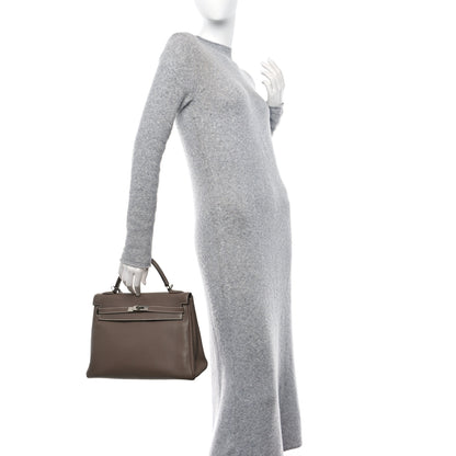 Hermes Togo Kelly Retourne 32 Etoupe 2 of 13