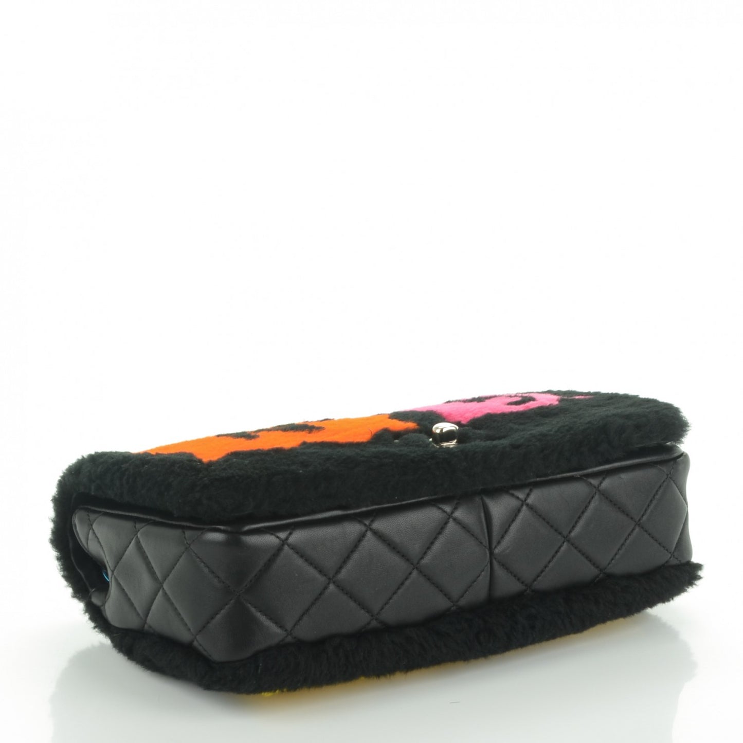 Shearling Lambskin Medium 100% Flap Black
