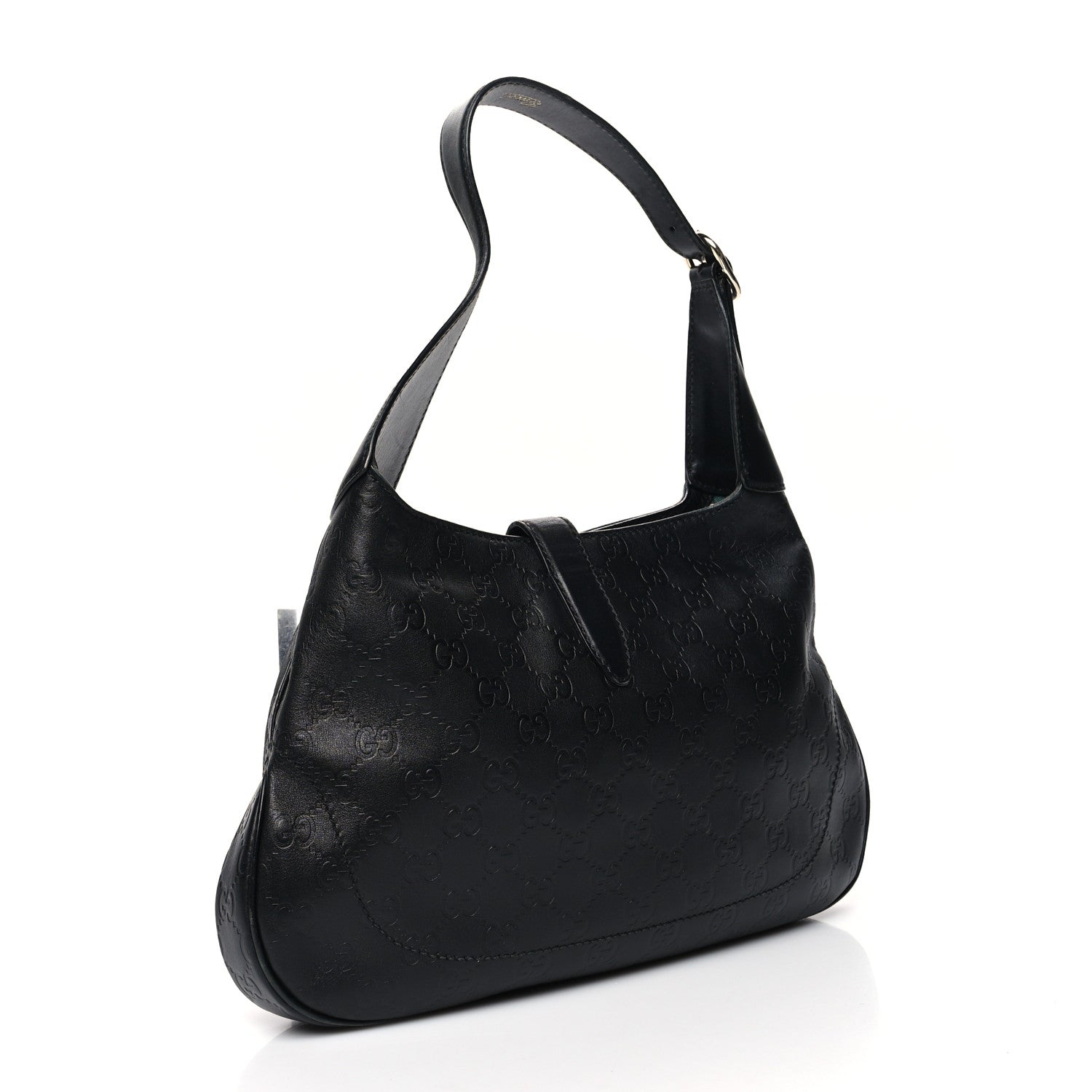 Gucci Guccissima Small Jackie O Hobo Black 4 of 13