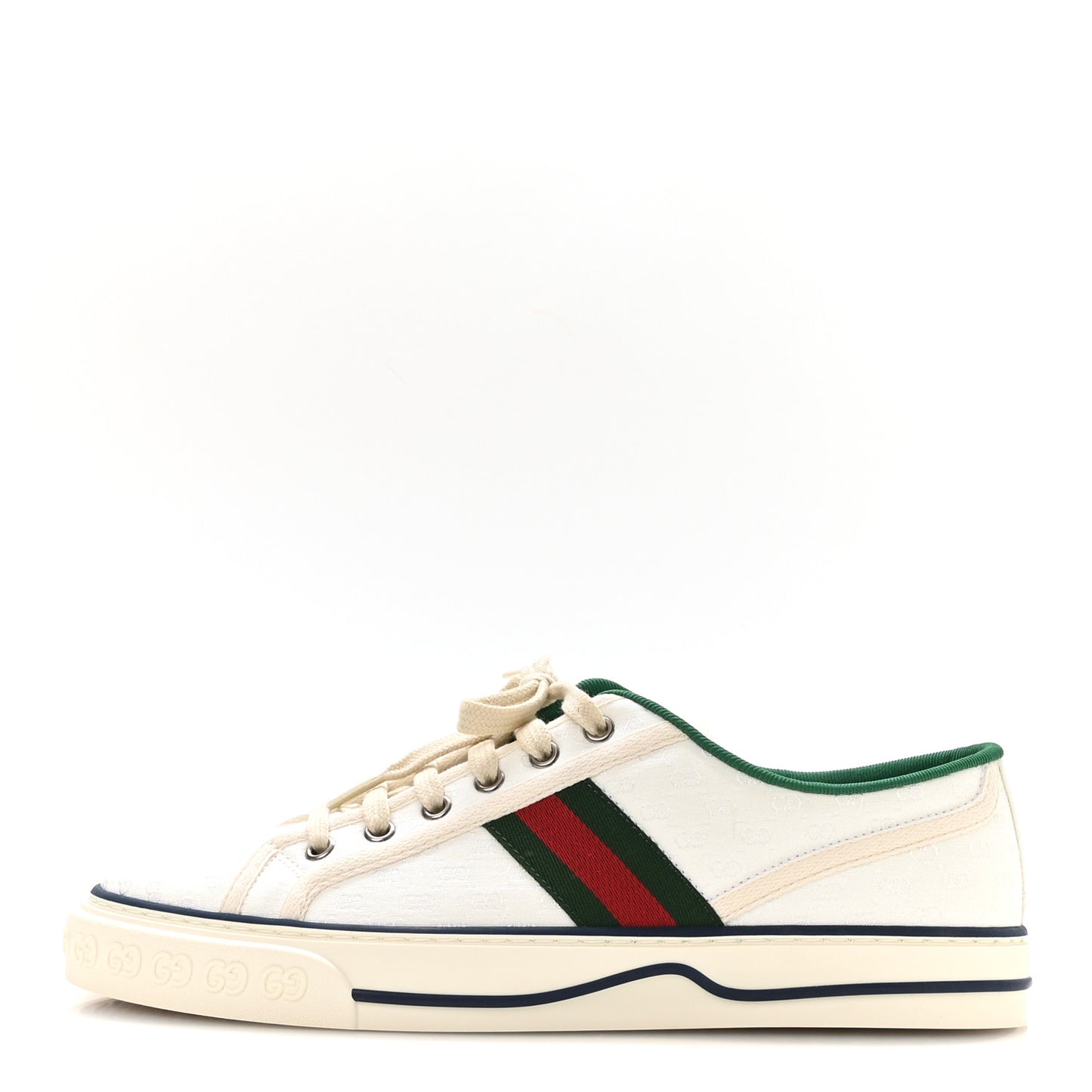 Jacquard Mini GG Monogram Web Womens 1977 Tennis Sneakers 41 White