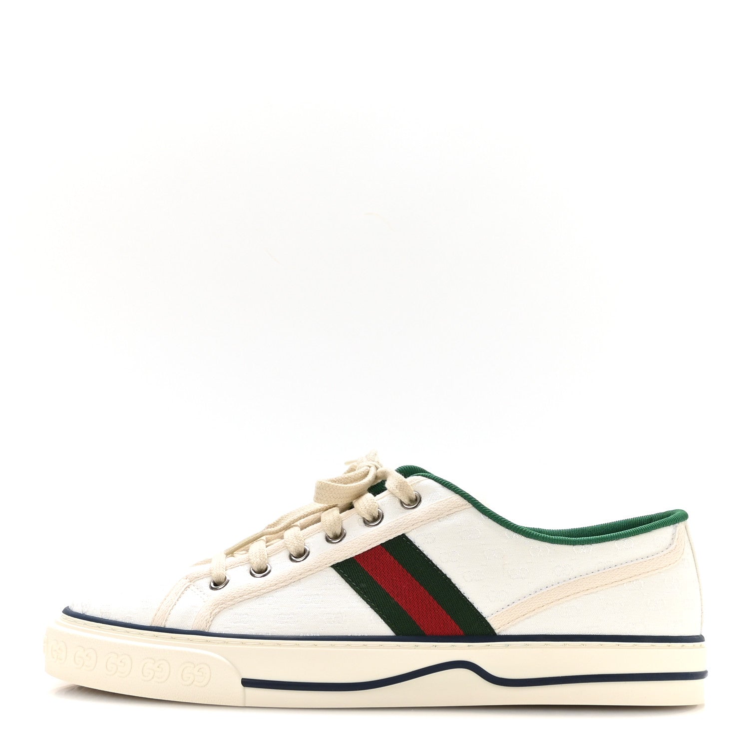 Gucci Jacquard Mini GG Monogram Web Womens 1977 Tennis Sneakers 41 White 1 of 8