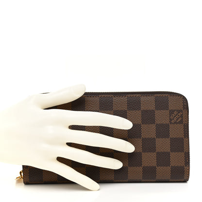 Louis Vuitton Damier Ebene Zippy Wallet Rose Ballerine 2 of 10