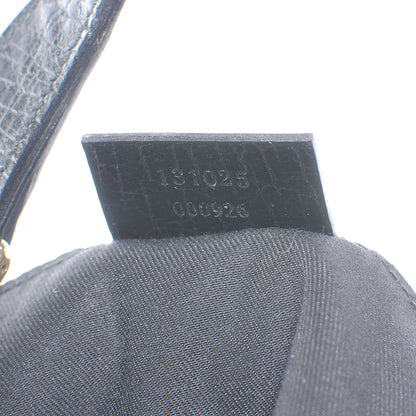 Gucci Monogram Small Horsebit Web Hobo Black 7 of 7