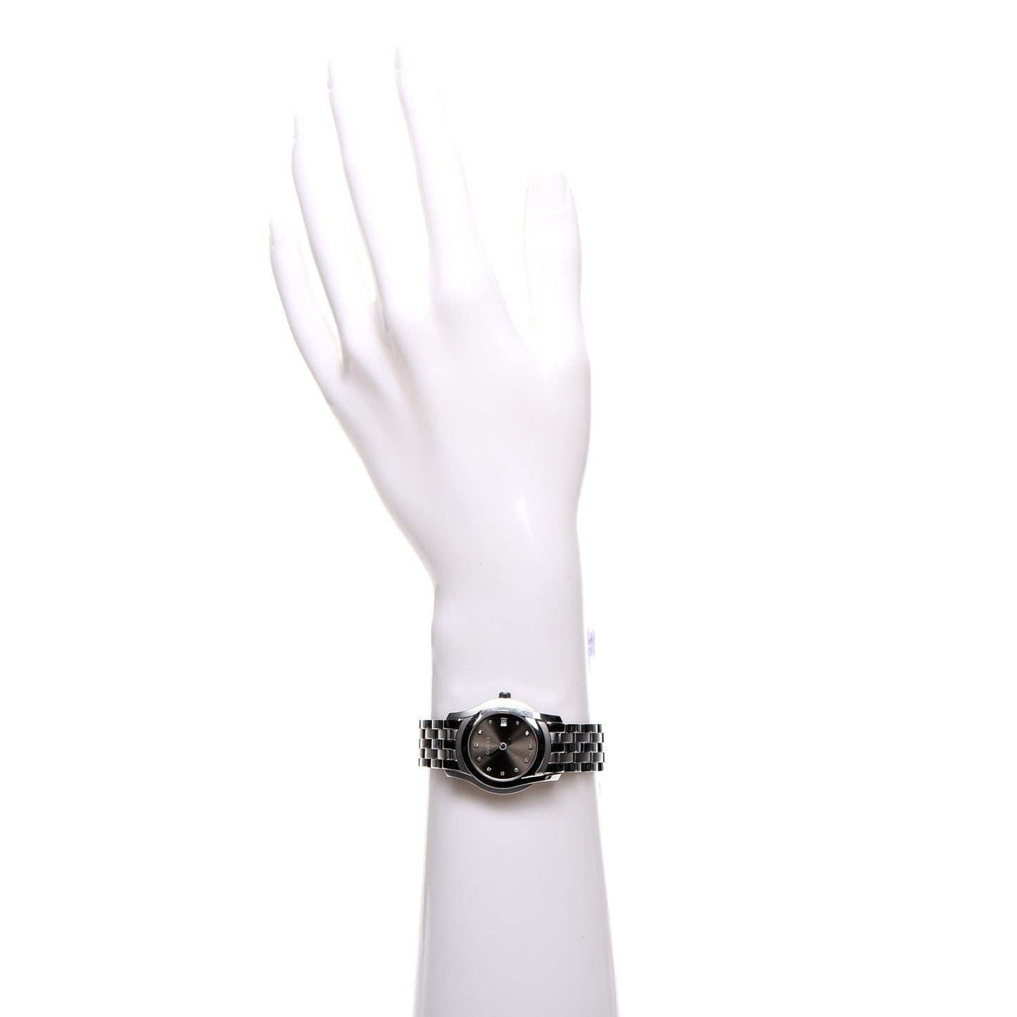 Stainless Steel Diamond 27mm 5500L Quartz Watch Brown