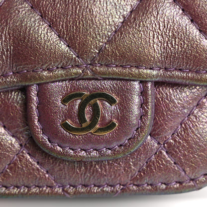 Chanel Iridescent Lambskin Quilted Airpods Pro Case Purple 13 of 16