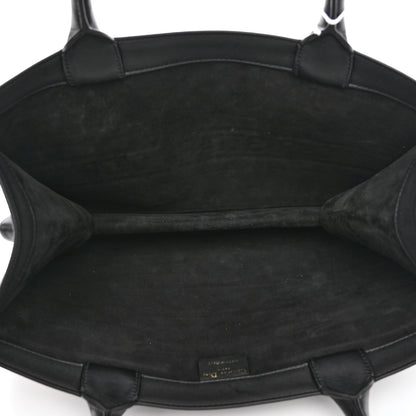Christian Dior Calfskin Embossed Medium Book Tote Black 5 of 9