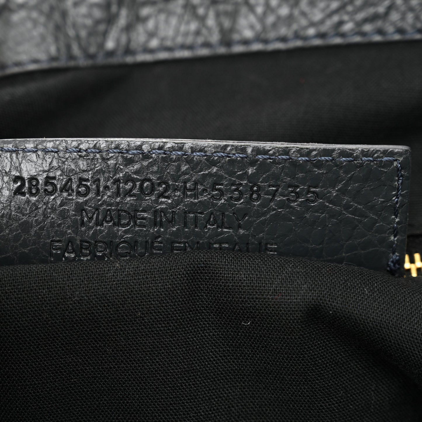 Agneau Giant 12 Gold Hardware Work Anthracite