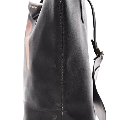 Givenchy Textured Coated Canvas Pixel Madonna Print Medium Antigona Tote Black 16 of 25