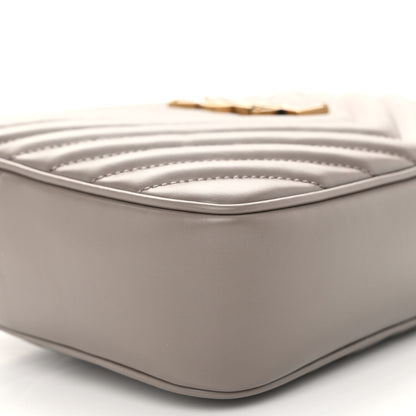 Saint Laurent Calfskin Matelasse Monogram Lou Camera Bag Greyish Brown 8 of 9