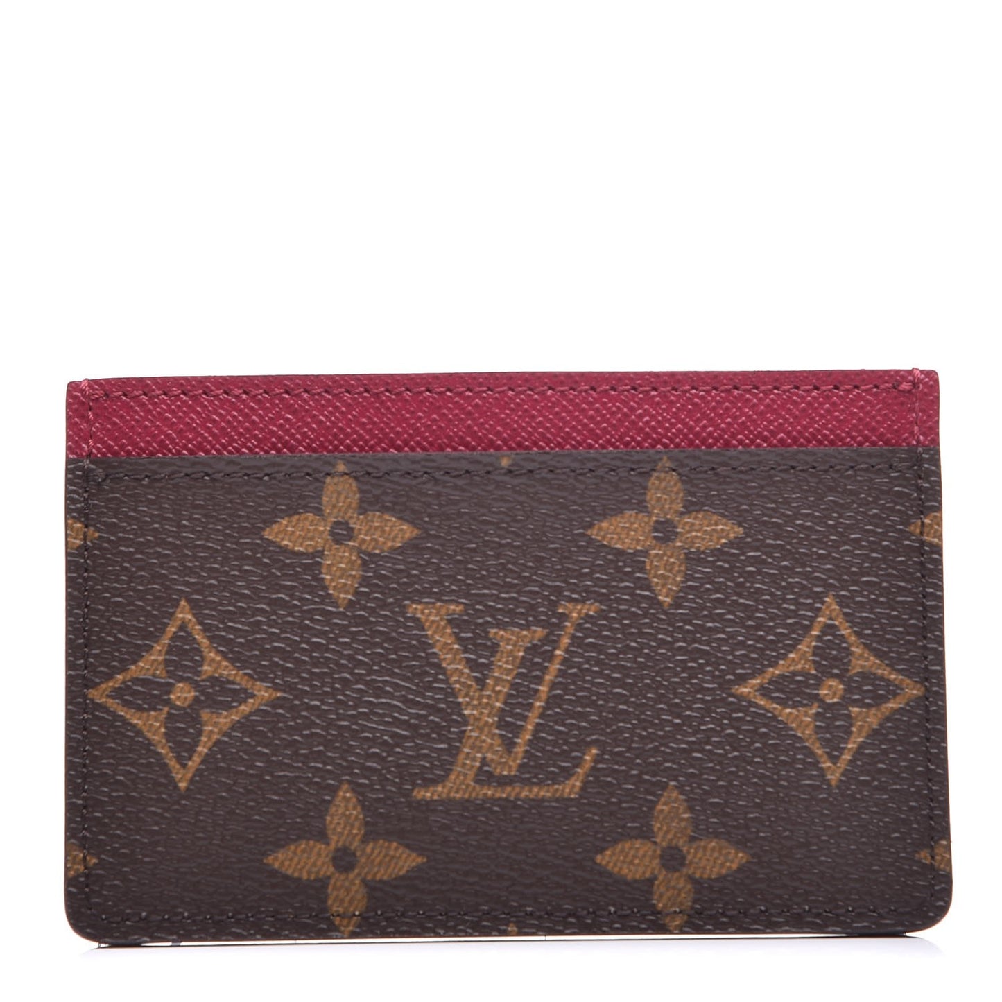 Monogram Card Holder Fuchsia