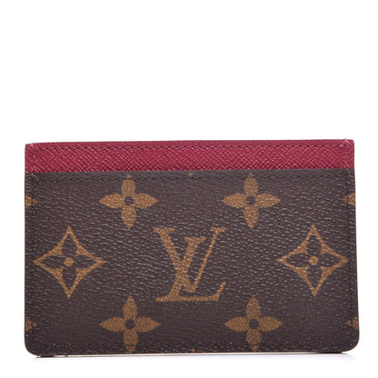 Louis Vuitton Monogram Card Holder Fuchsia 1 of 7